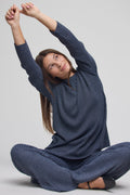 CozyChic Ultra Lite® Lurex Rib Crew Neck Tunic