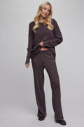 CozyChic Ultra Lite® Lurex Rib Straight Leg Pant