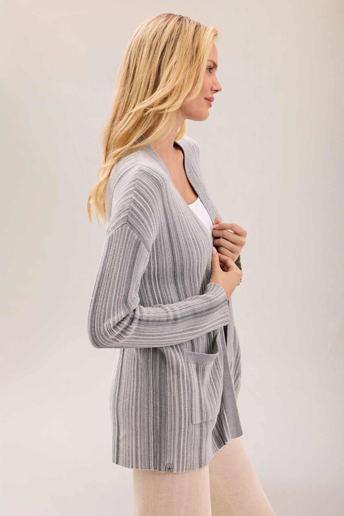 CozyChic Ultra Lite® Lurex Rib Cardigan