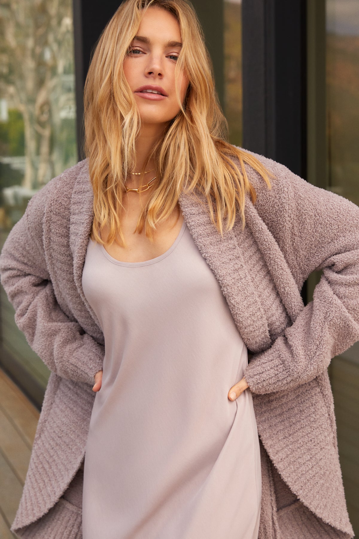 CozyChic® Chenille Shawl Cardi
