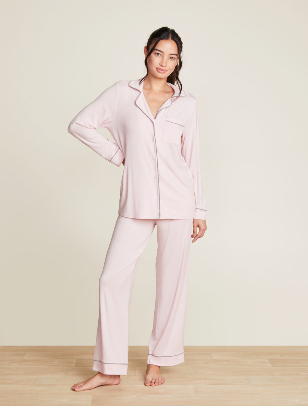 Luxe Milk Jersey® Piped Pajama Set