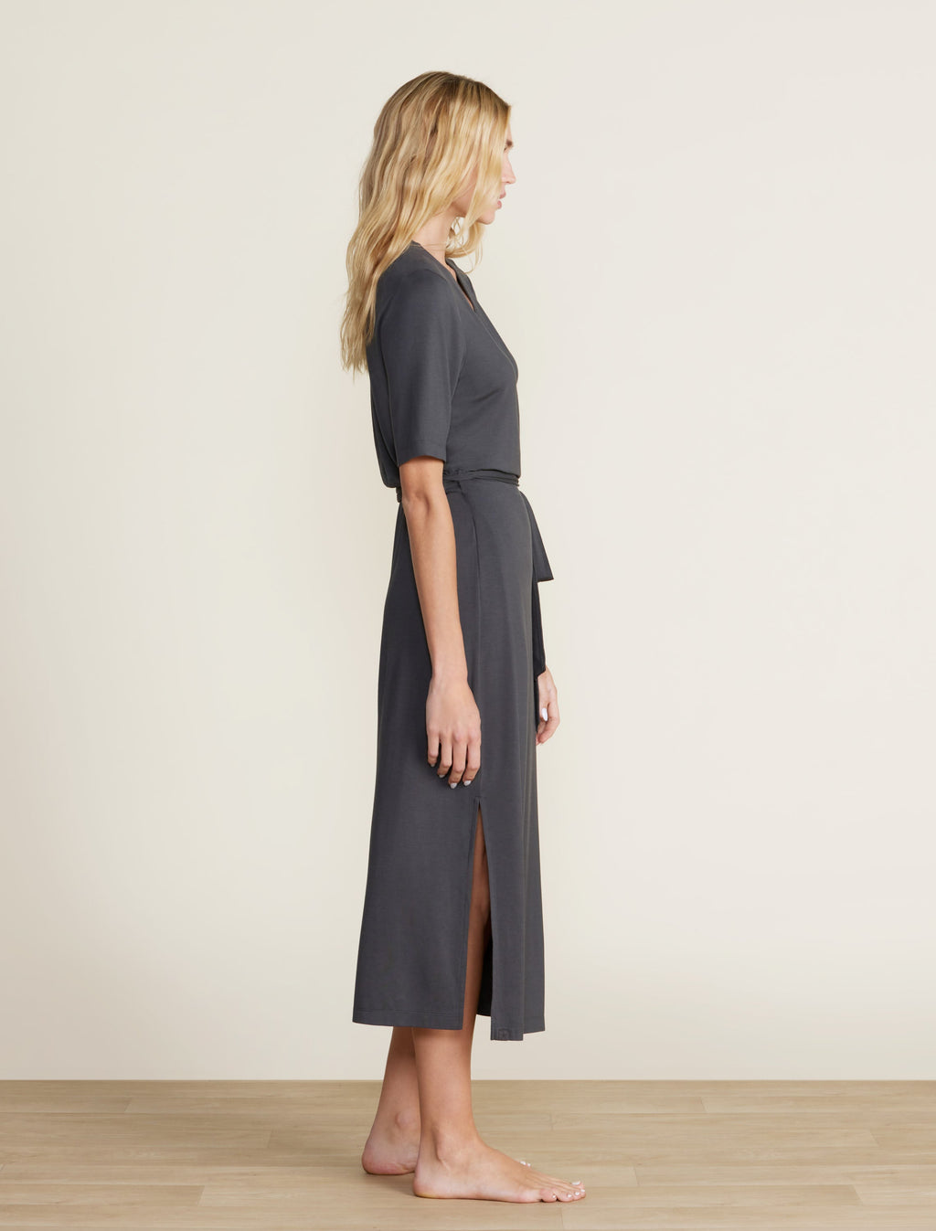 Luxe Milk Jersey® 3/4 Sleeve Wrap Dress