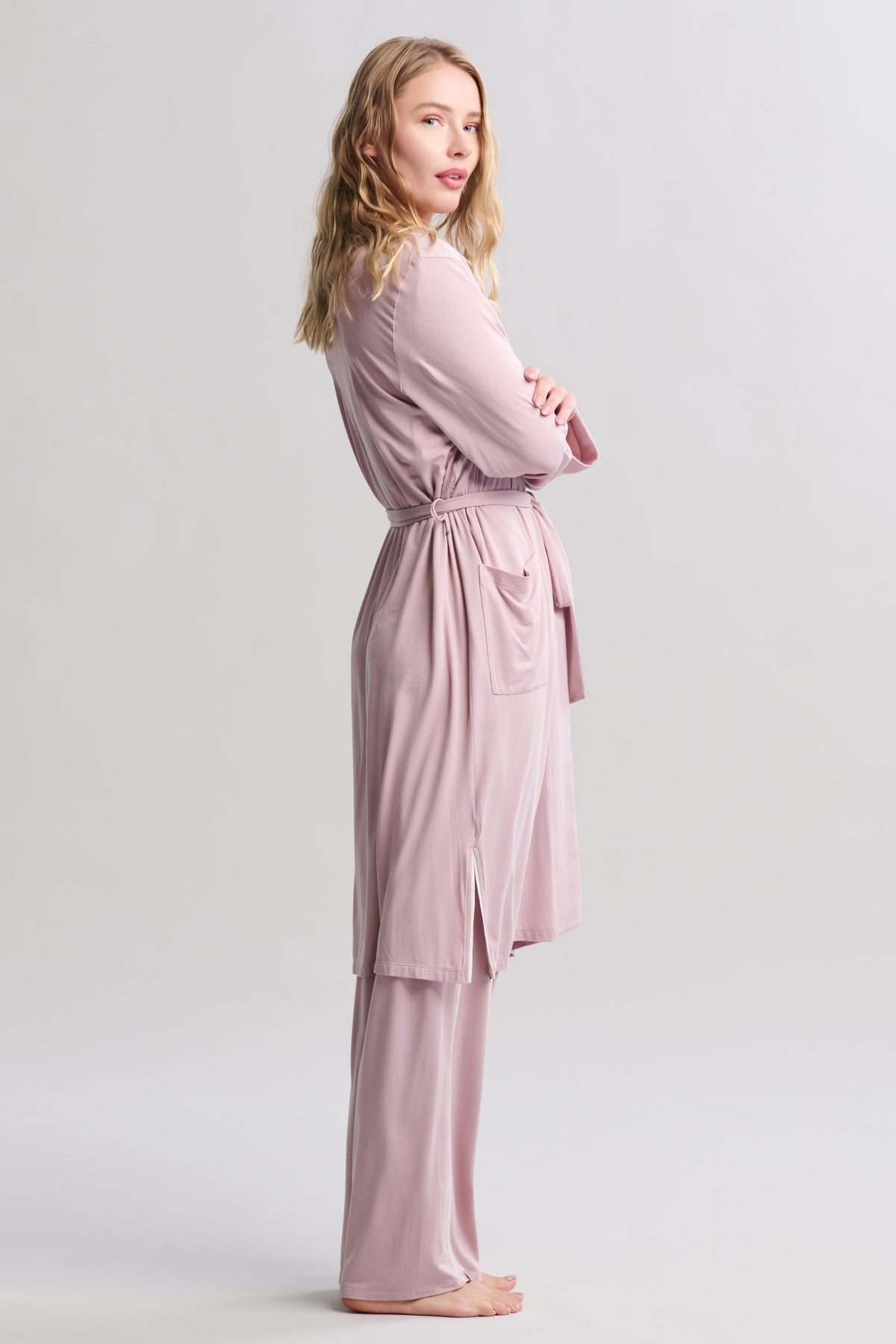 Luxe Milk Jersey® Robe with Piping