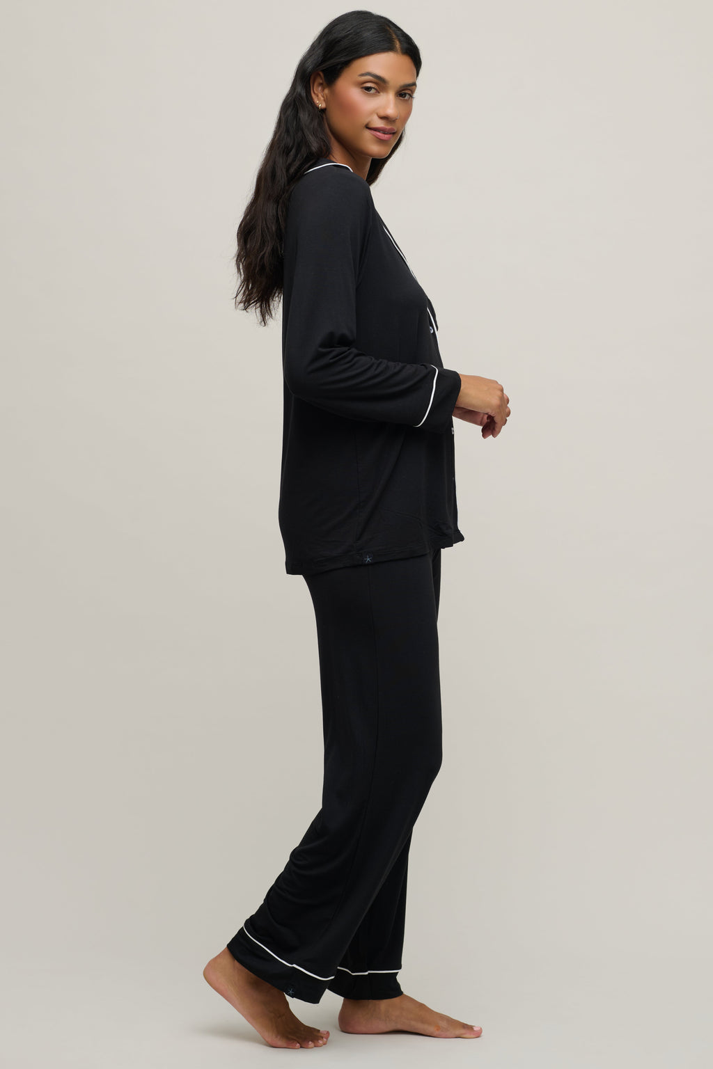 Luxe Milk Jersey® Piped Pajama Set