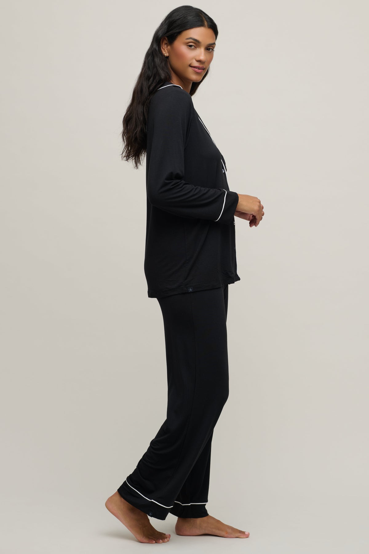 Luxe Milk Jersey® Piped Pajama Set