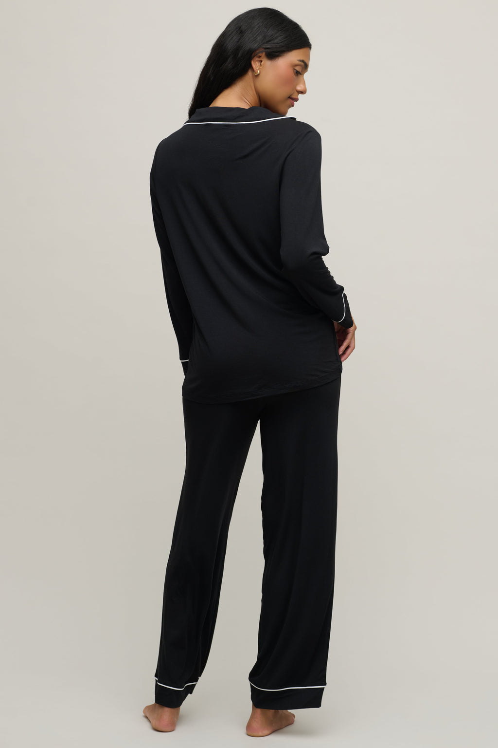 Luxe Milk Jersey® Piped Pajama Set