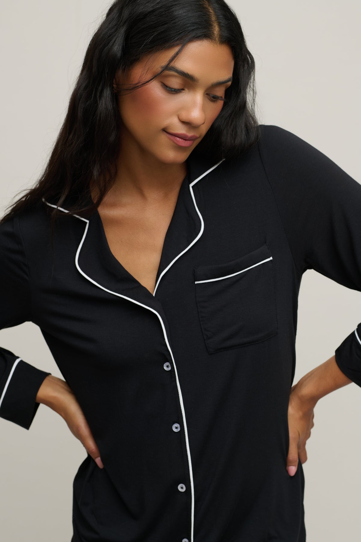 Luxe Milk Jersey® Piped Pajama Set