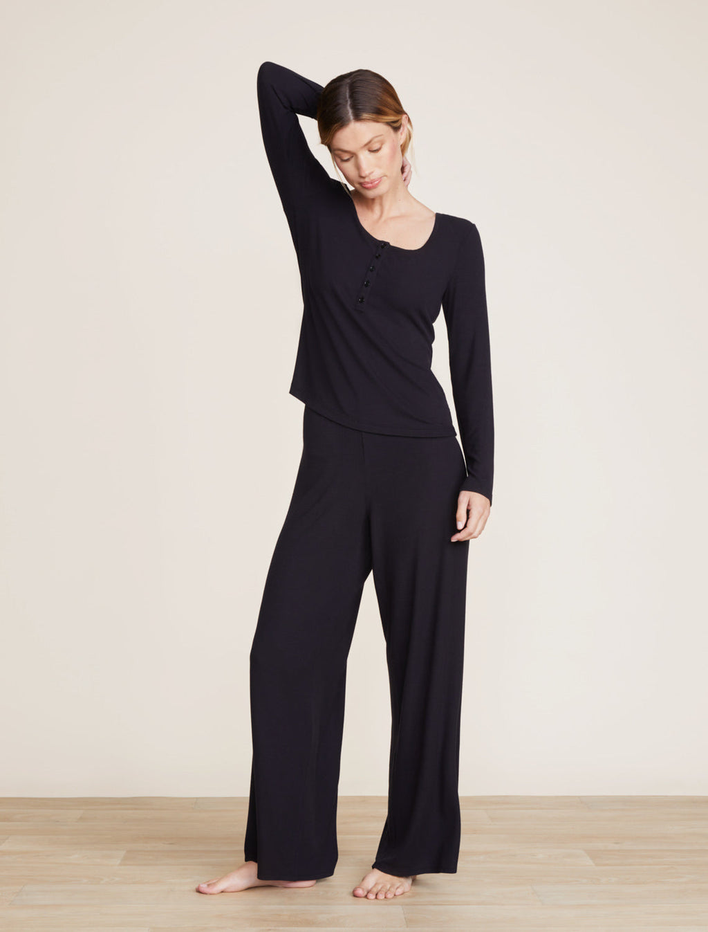 Malibu Collection® Ultra-Soft Rib Wide Leg Pant