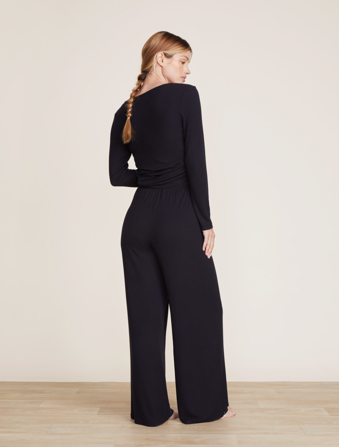 Malibu Collection® Ultra-Soft Rib Wide Leg Pant