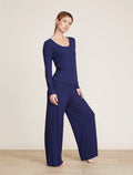 Malibu Collection® Ultra-Soft Rib Wide Leg Pant