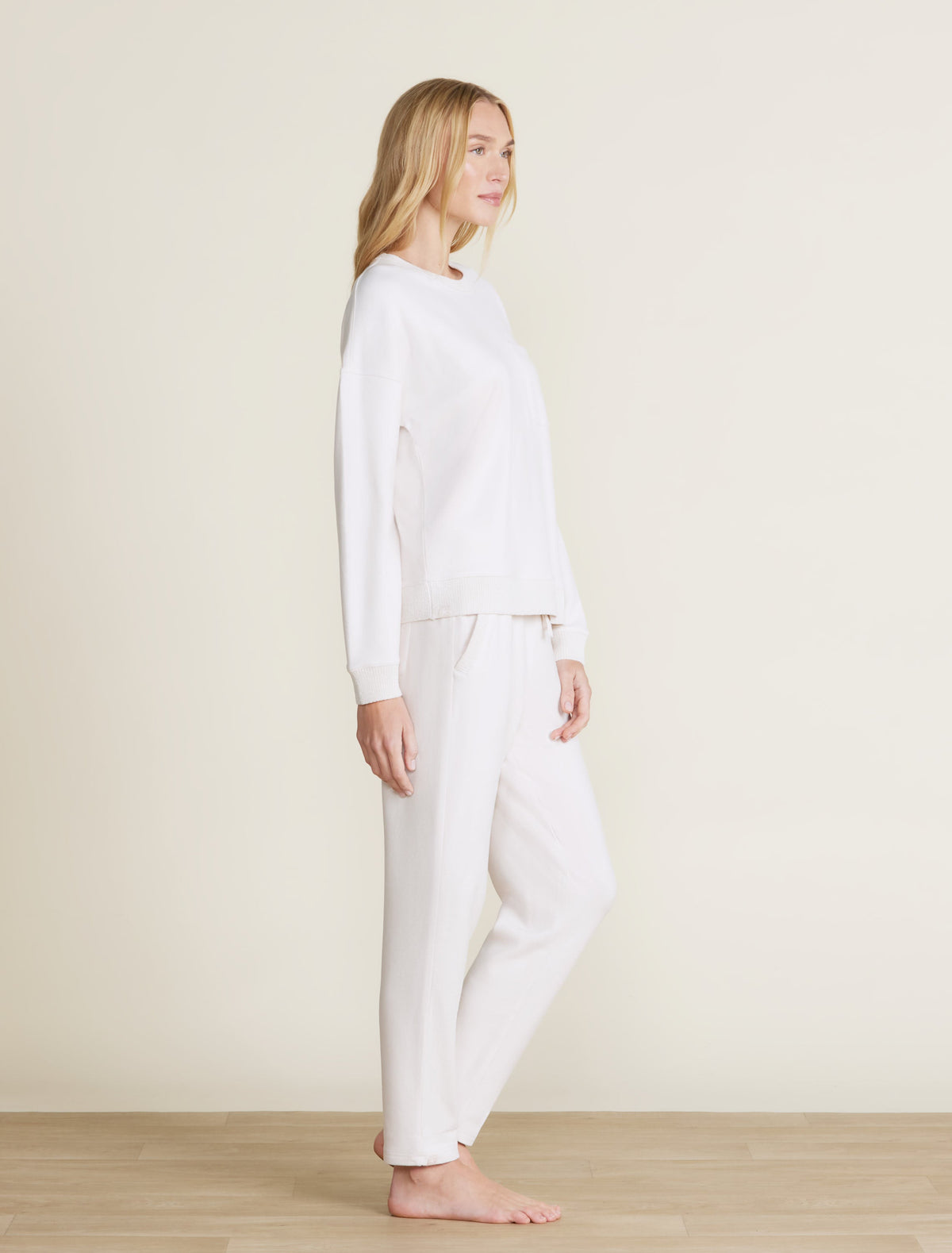 Malibu Collection® Brushed Fleece Sweater Mix Pullover