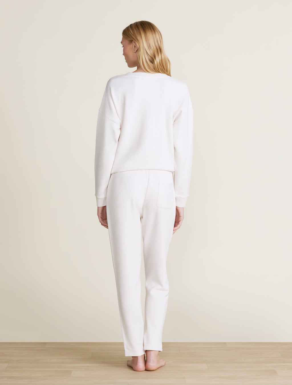 Malibu Collection® Brushed Fleece Sweater Mix Tapered Pant