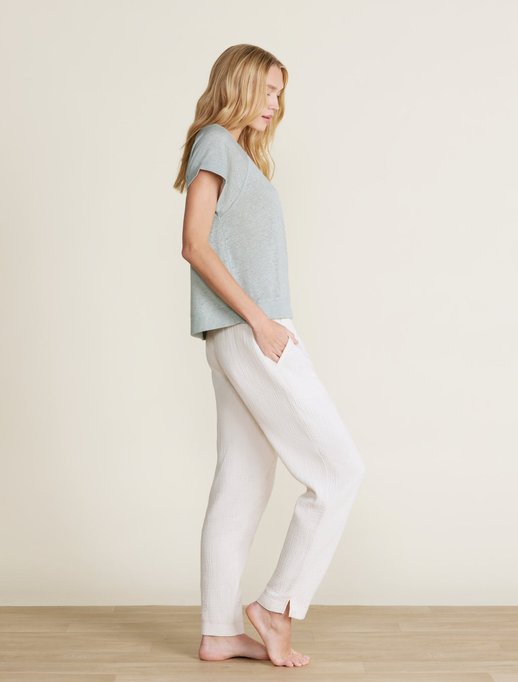 Malibu Collection® Linen Raglan Tee