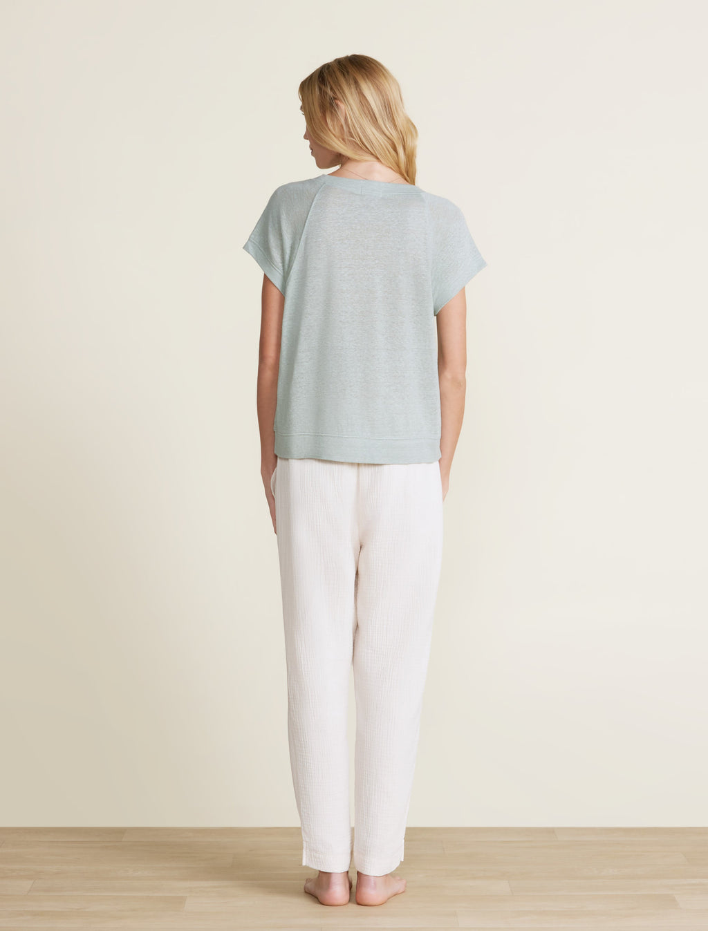 Malibu Collection® Linen Raglan Tee