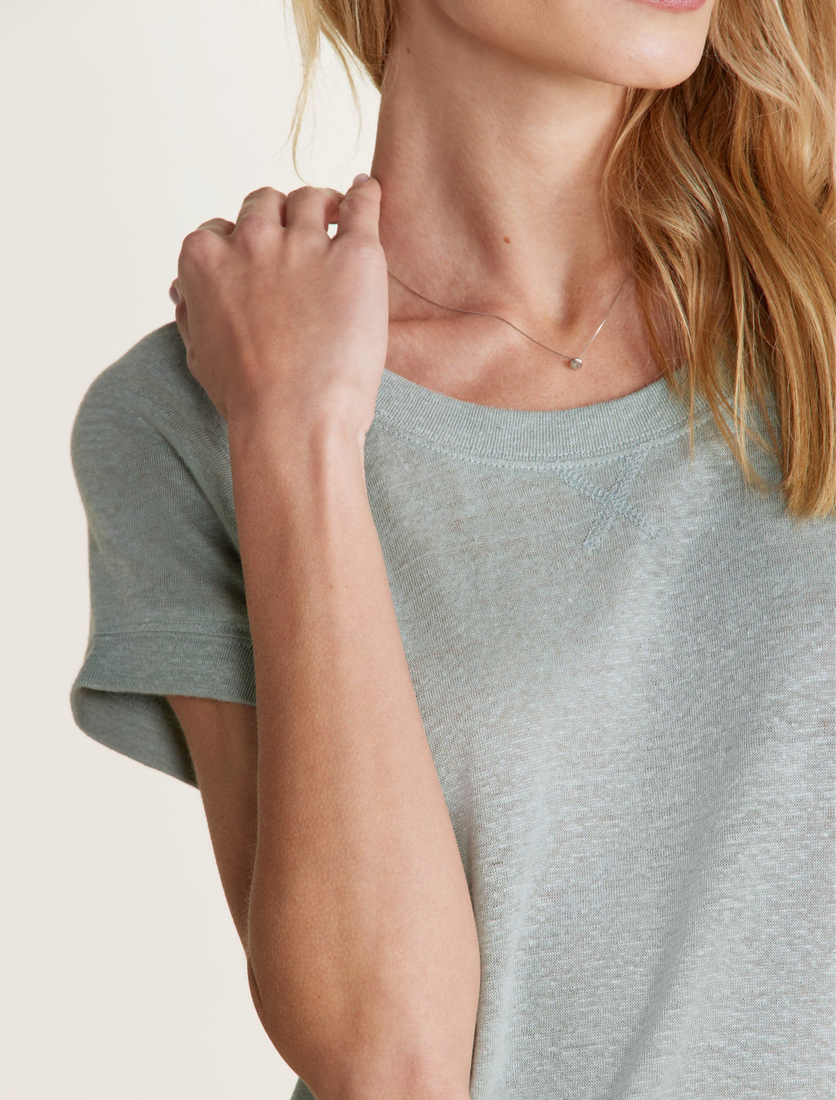 Malibu Collection® Linen Raglan Tee