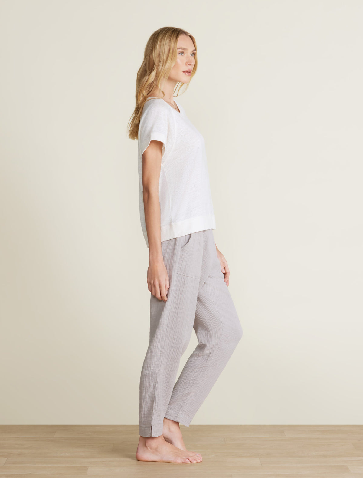 Malibu Collection® Linen Raglan Tee