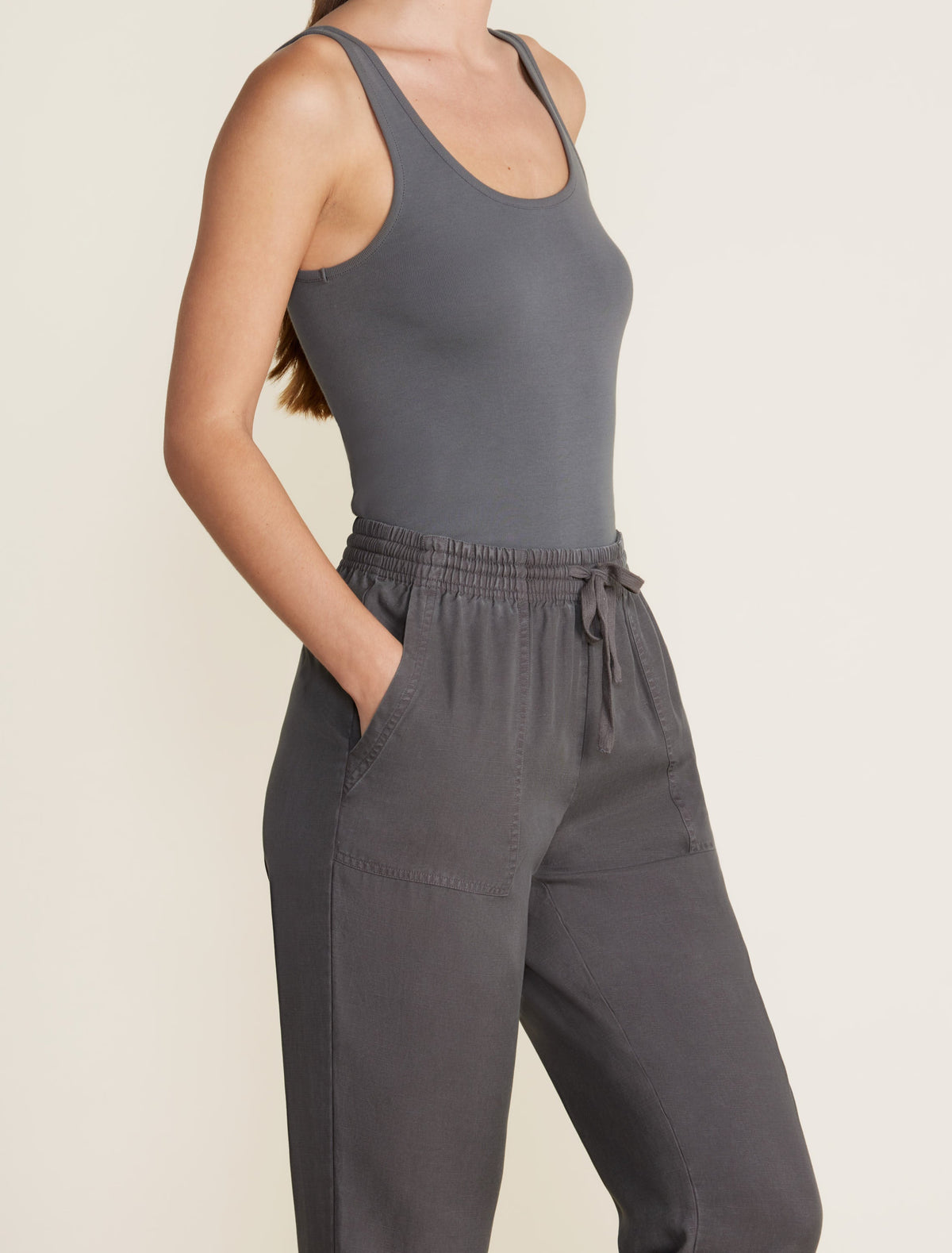 Malibu Collection® Linen Blend Jogger