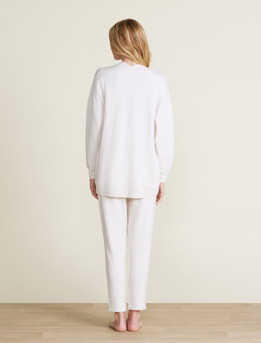 Malibu Collection® Brushed Fleece Sweater Mix Cardigan