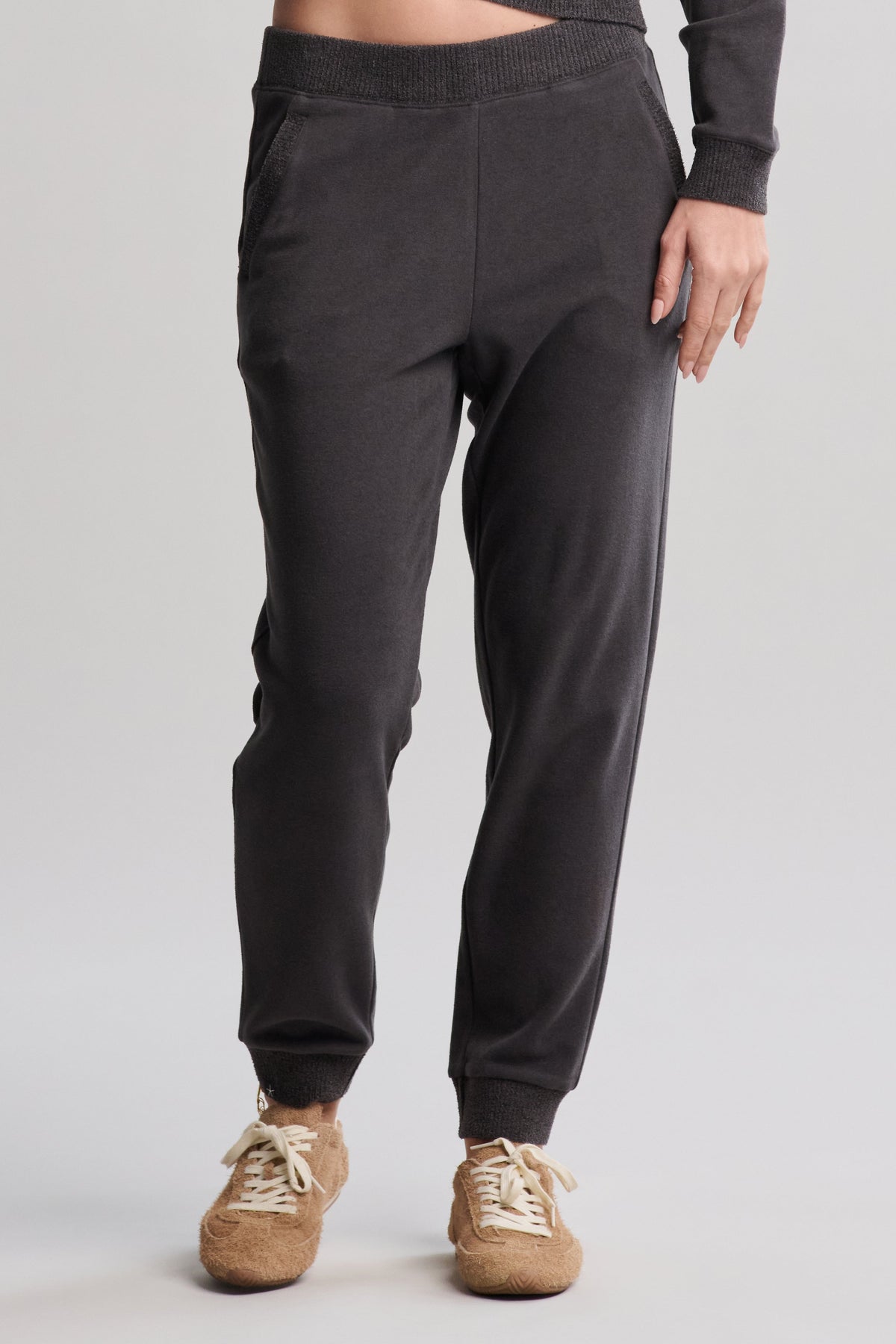 Brushed Fleece Jogger with CozyChic Ultra Lite® Rib