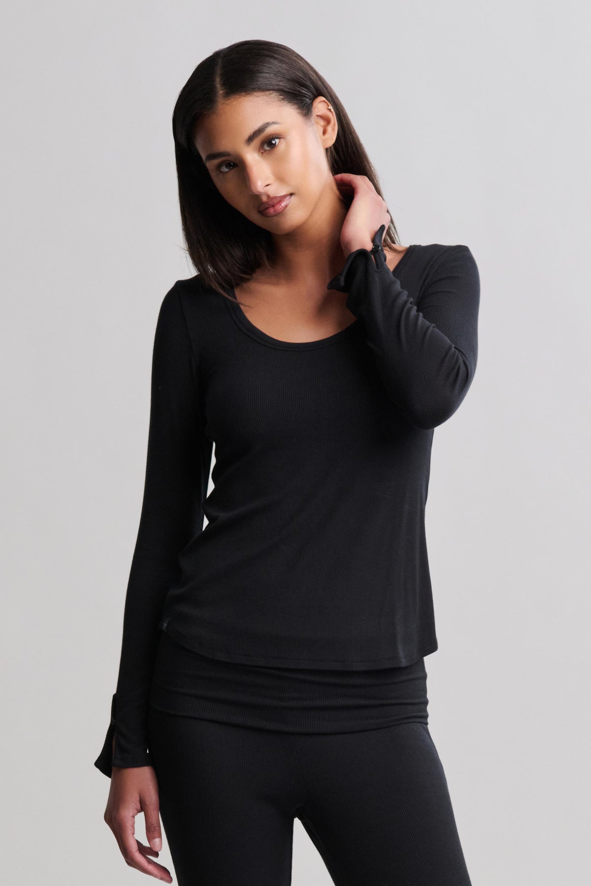 Ultra Soft Rib Long Sleeve Tee
