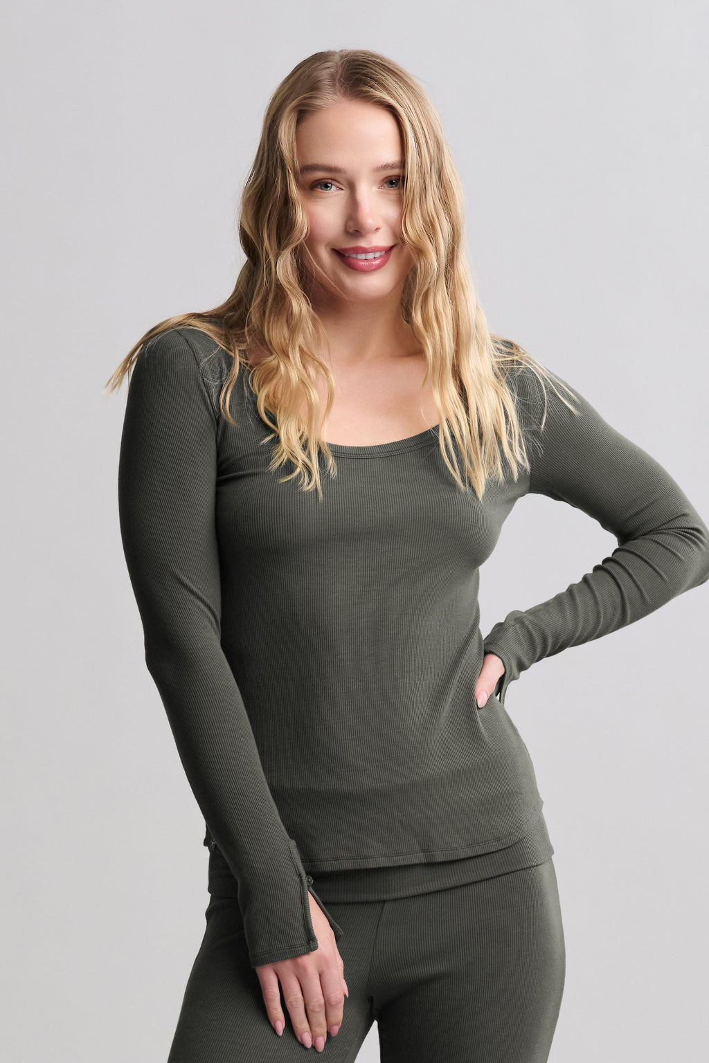 Ultra Soft Rib Long Sleeve Tee
