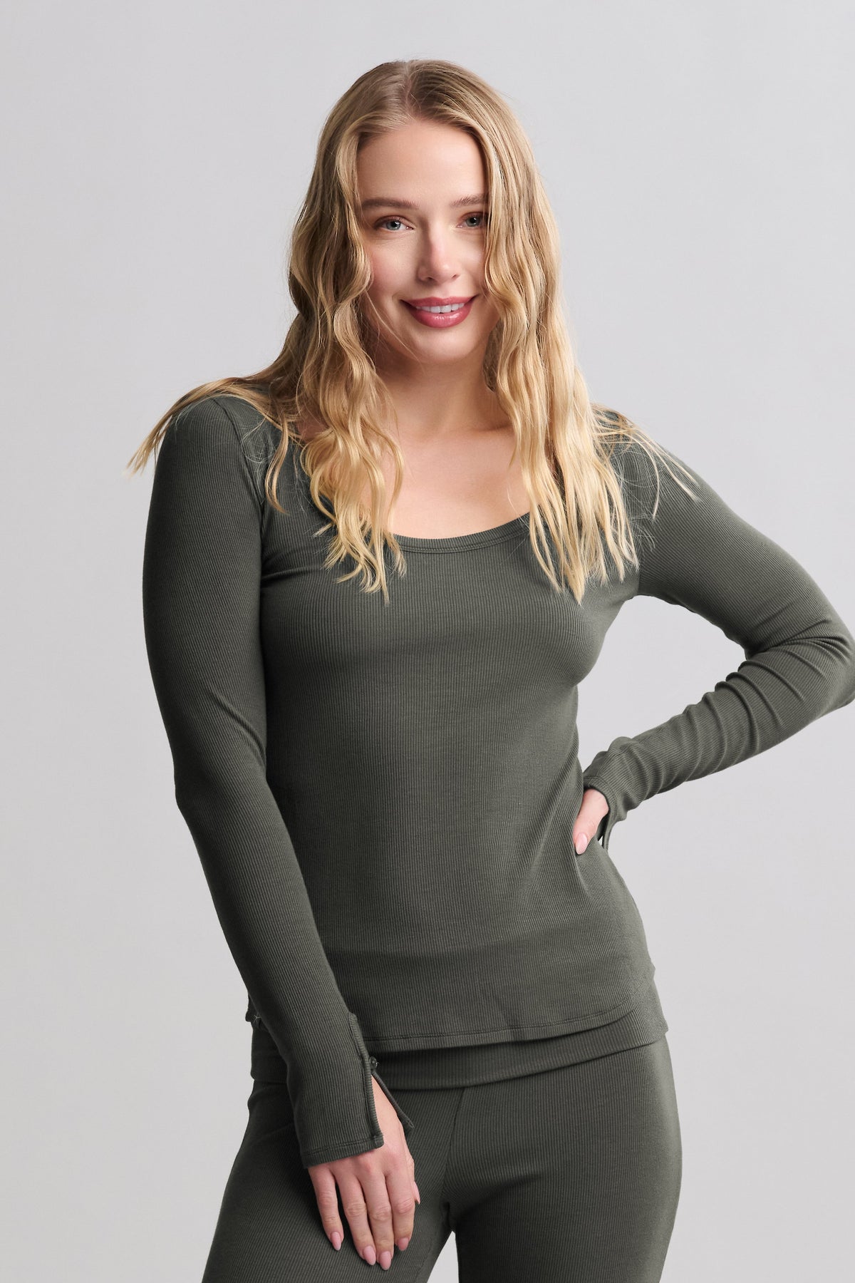 Ultra Soft Rib Long Sleeve Tee