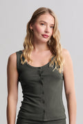Ultra Soft Rib Button Front Cami