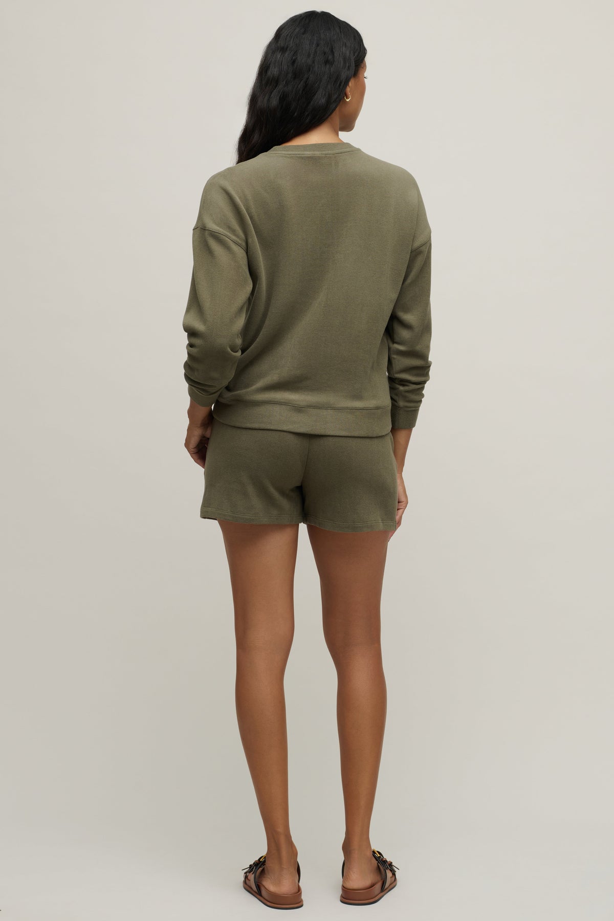 Malibu Collection® Brushed Fleece Short set