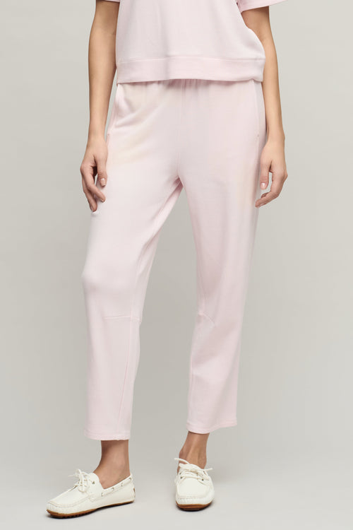 Brushed Fleece Seamed Ankle Pant