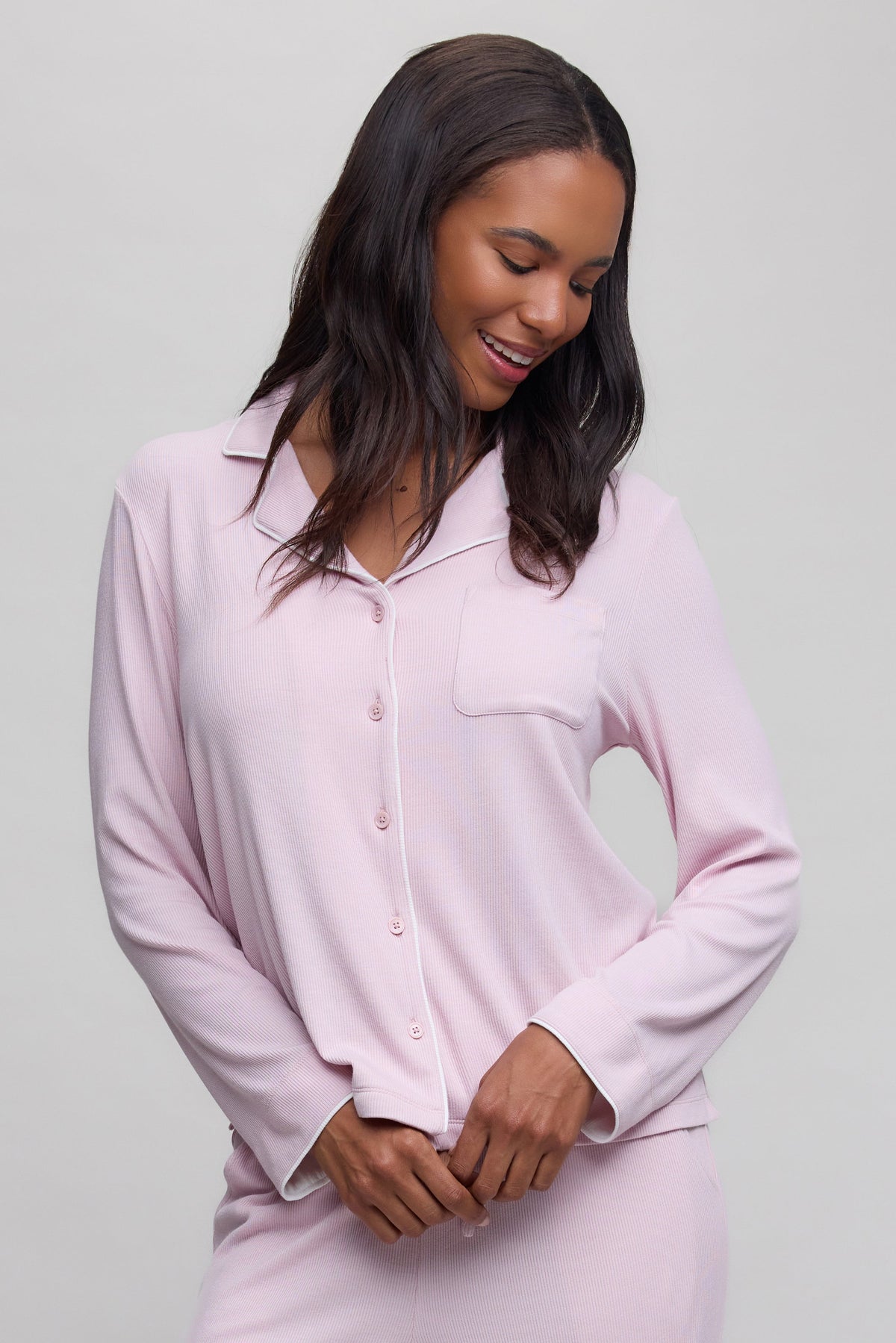Ultra Soft Rib L/S Sleep Shirt