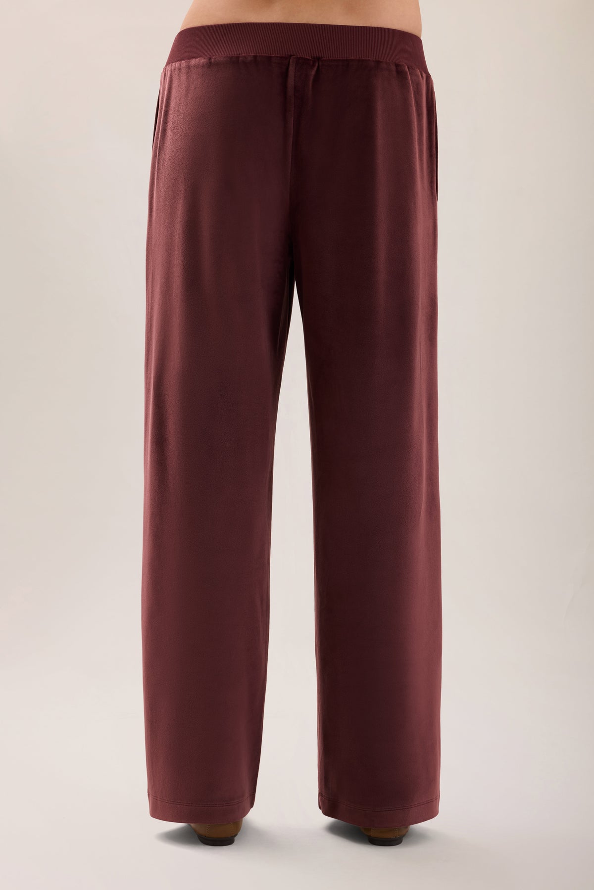 Stretch Velvet Wide Leg Pant