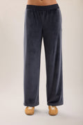Stretch Velvet Wide Leg Pant