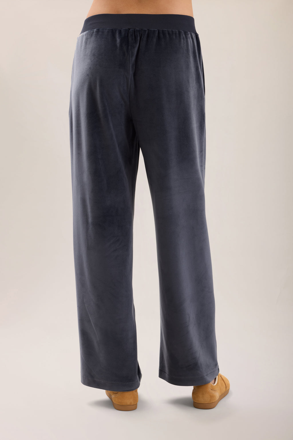 Stretch Velvet Wide Leg Pant