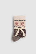 CozyChic® Lined FairIsle Slipper Socks
