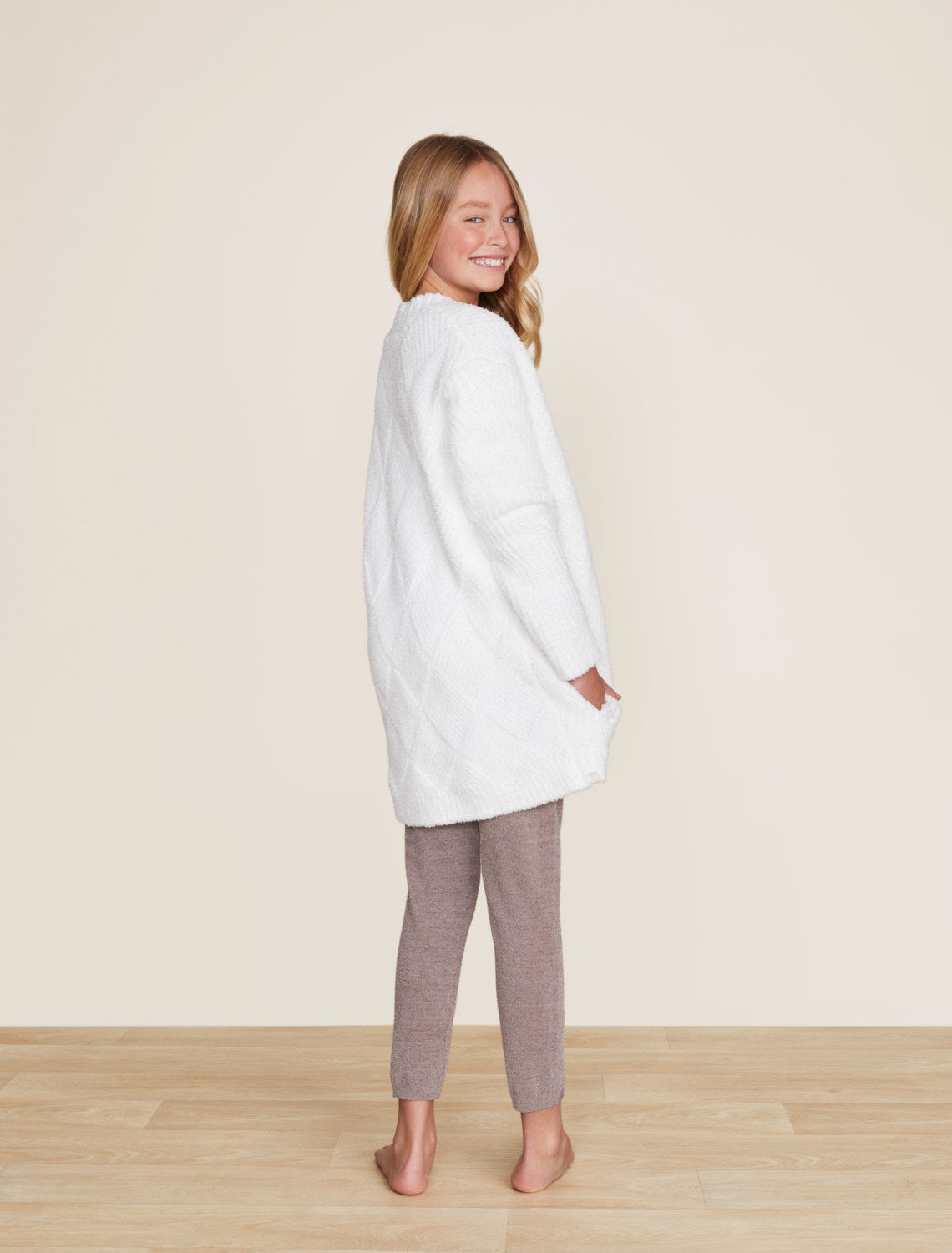 CozyChic® Youth Diamond Circle Cardi