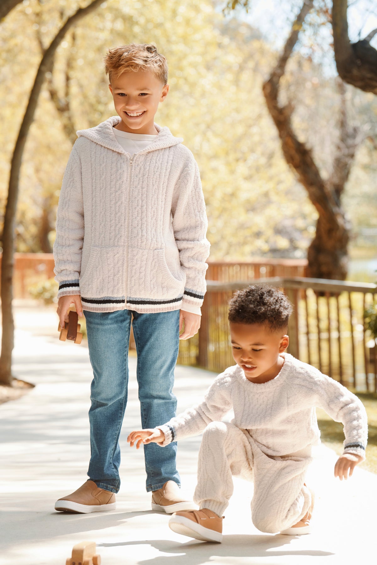 CozyChic® Toddler Sporty Rib Cable Jogger