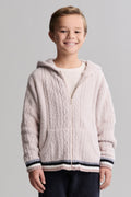 CozyChic® Youth Sporty Rib Cable Zip Hoodie