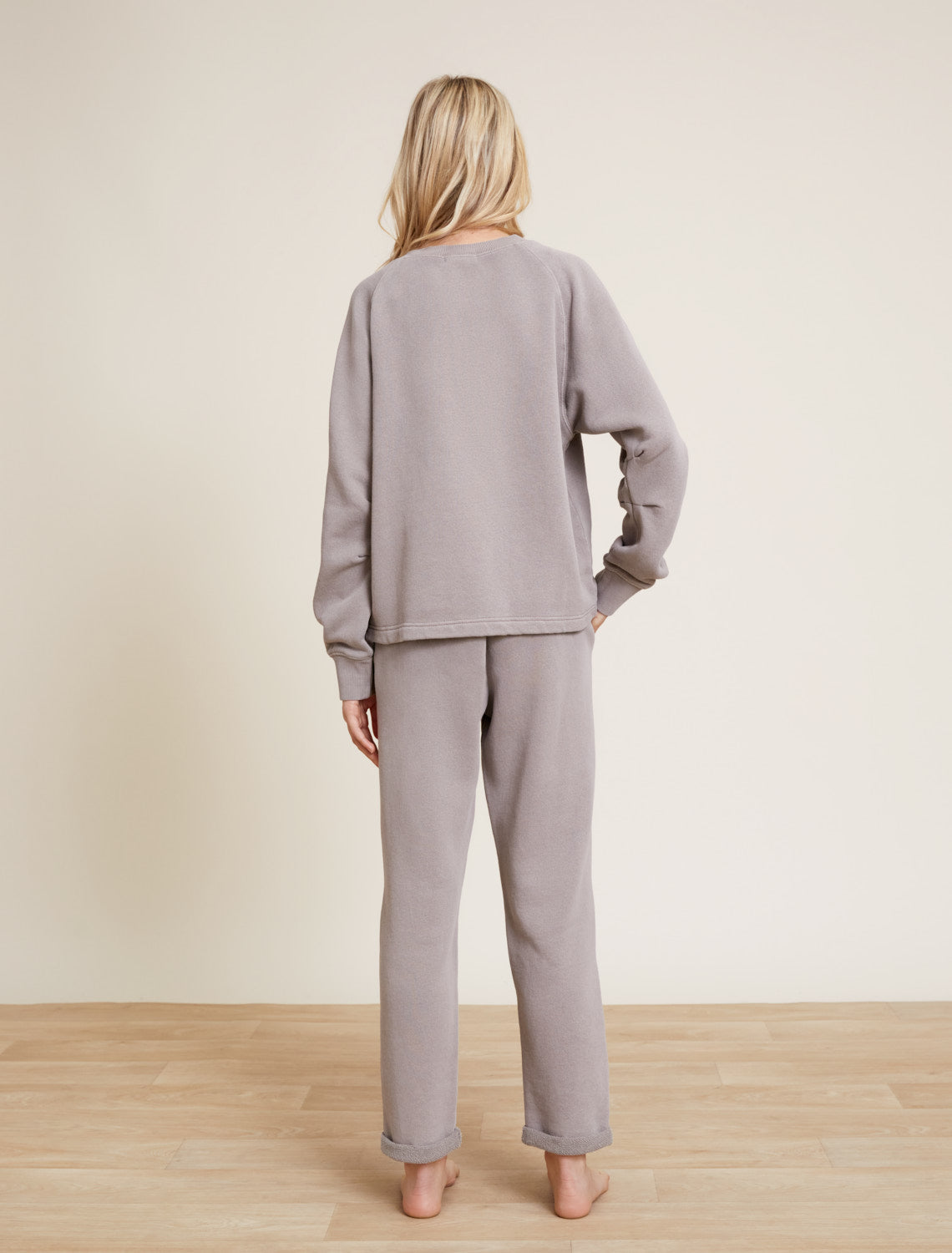 Malibu Collection® Youth Brushed Terry Rolled Hem Pant