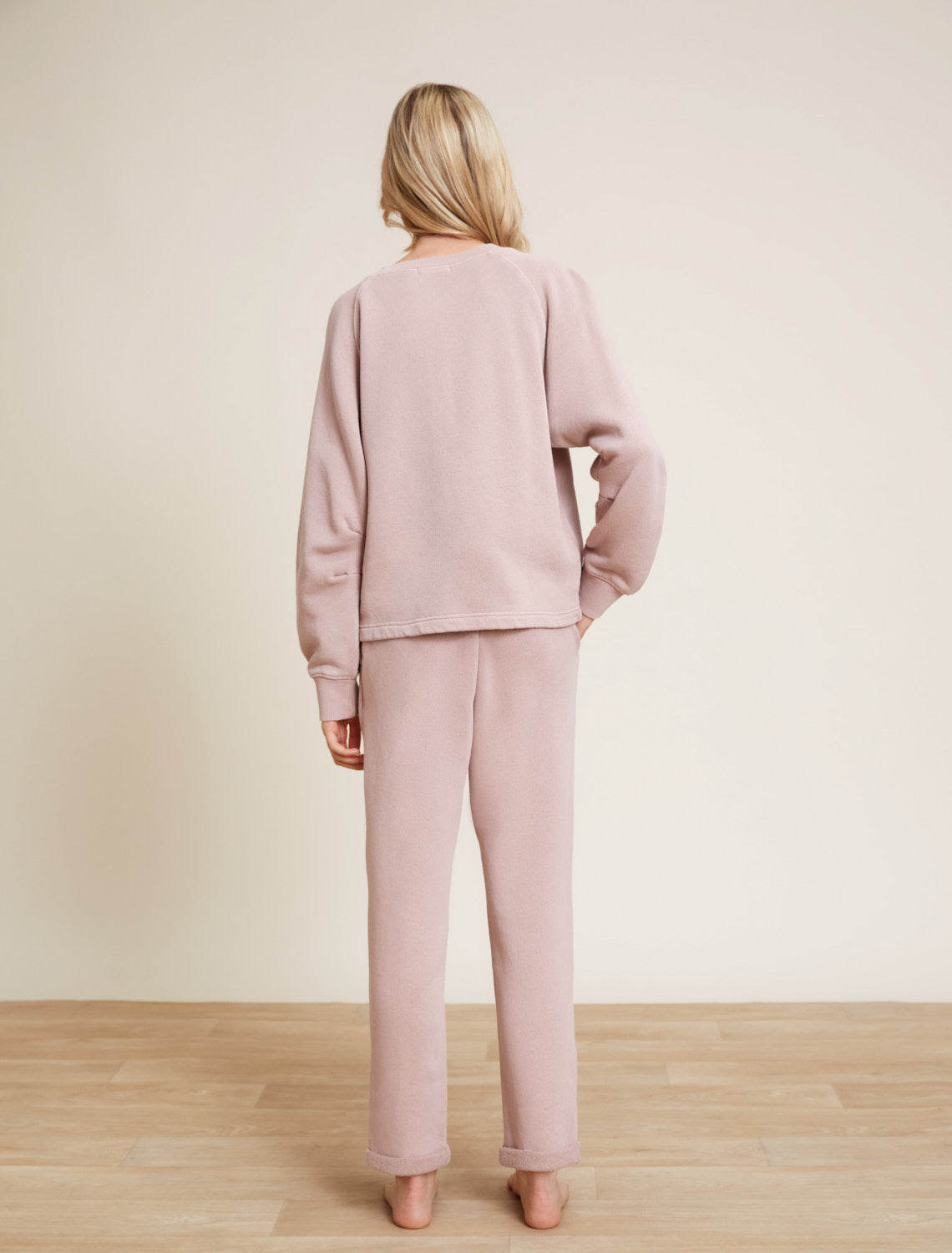 Malibu Collection® Youth Brushed Terry Rolled Hem Pant