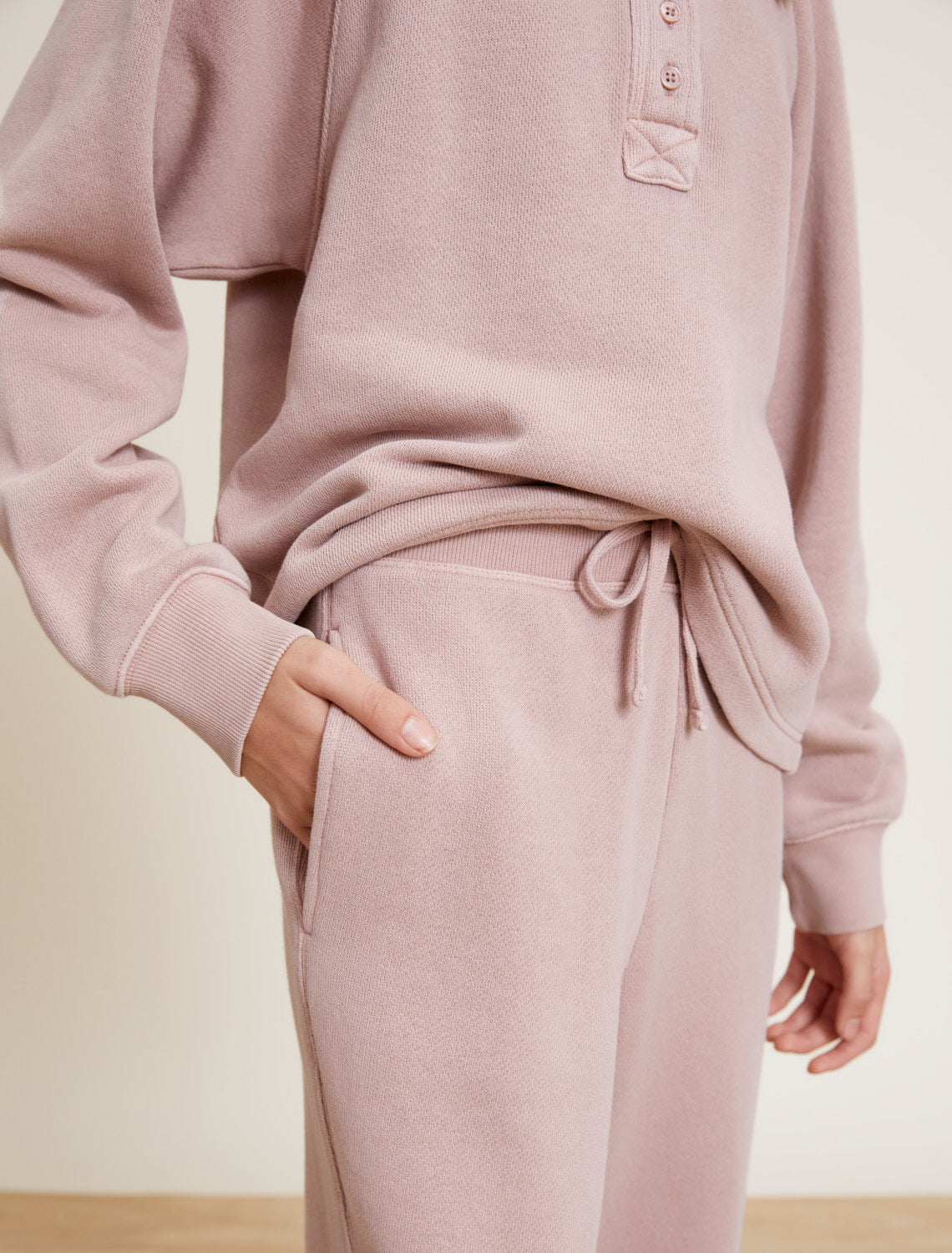 Malibu Collection® Youth Brushed Terry Rolled Hem Pant