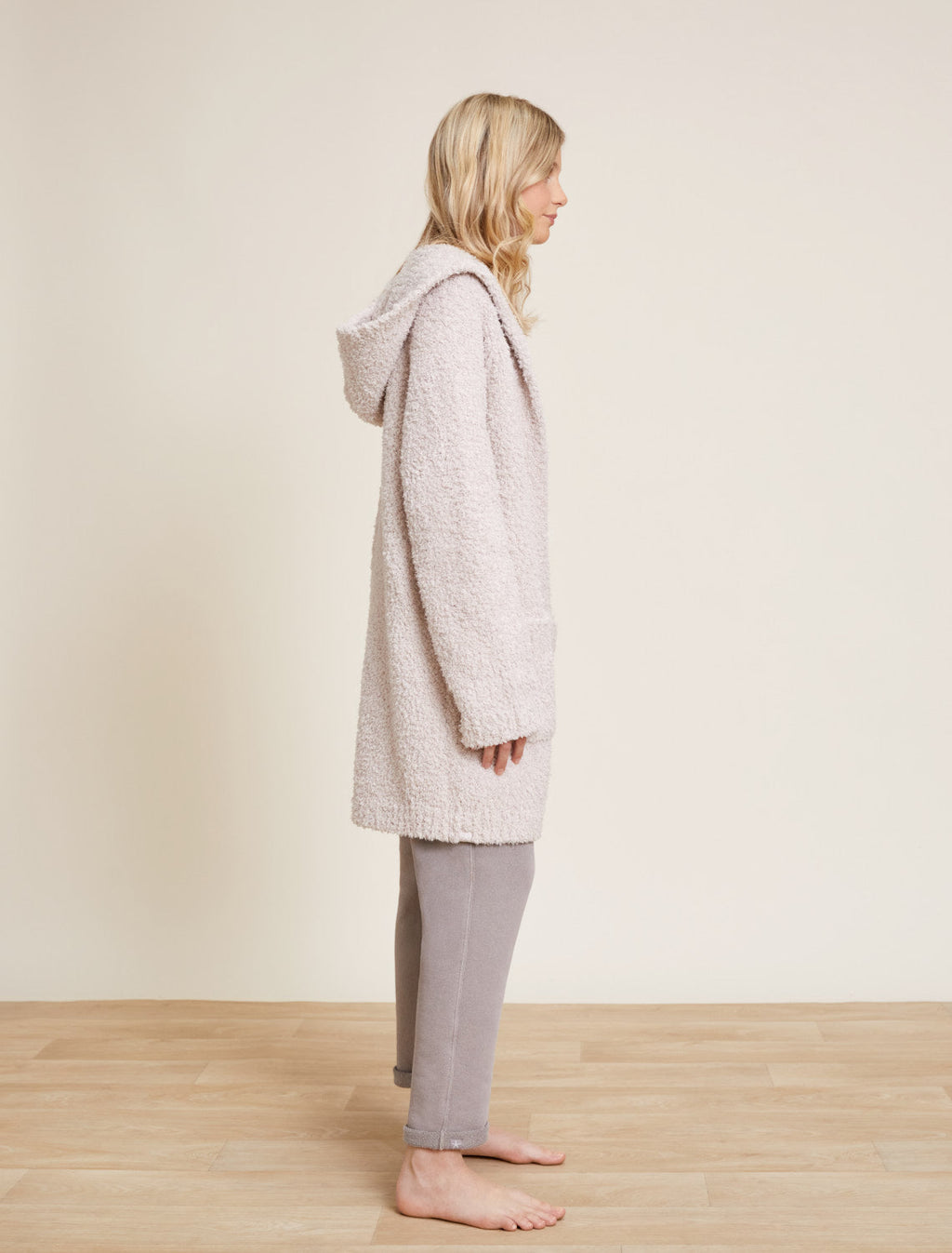 CozyChic® Boucle Youth Hooded Long Coatigan