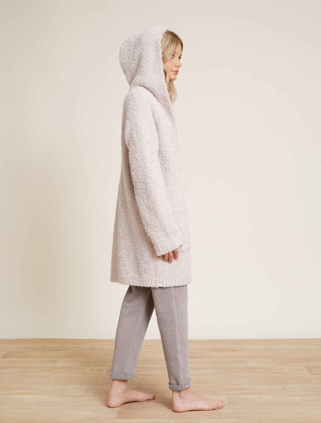 CozyChic® Boucle Youth Hooded Long Coatigan