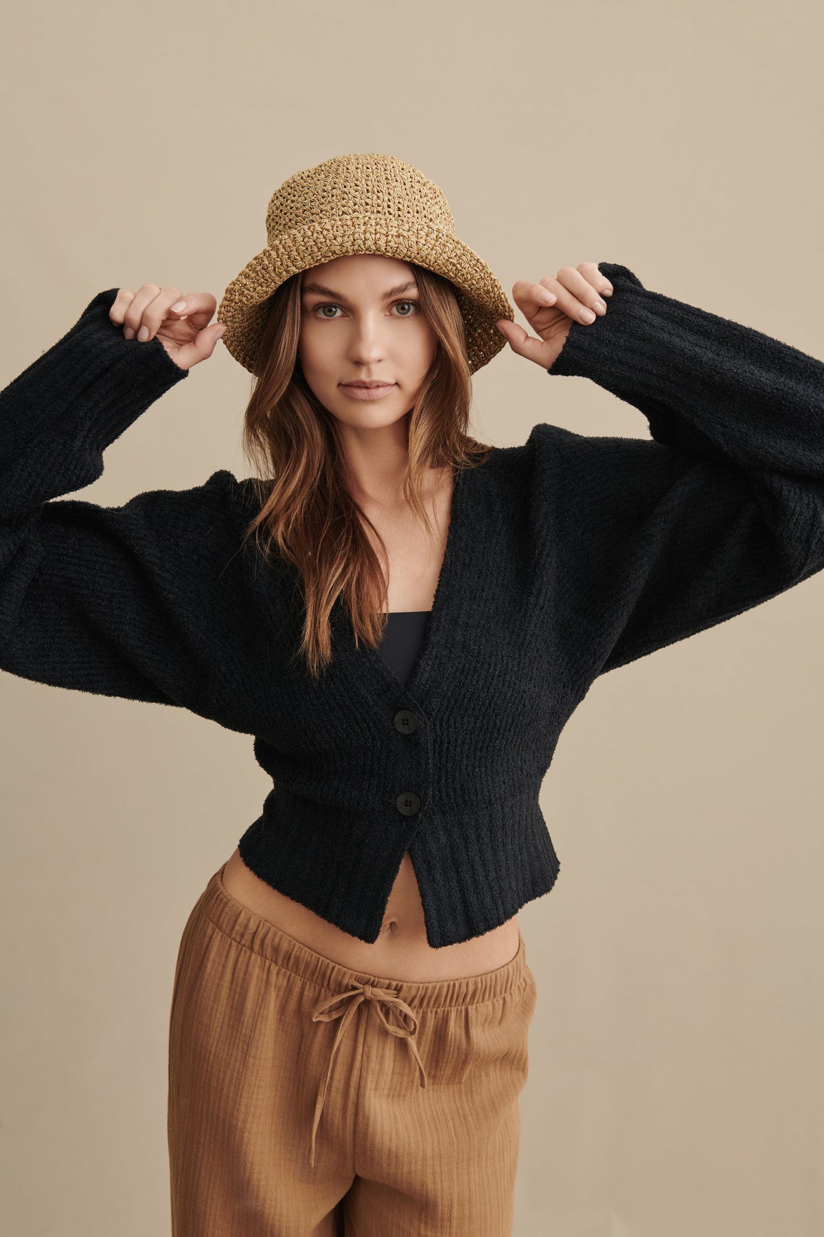 CozyChic Lite® Cotton Ribbed Button Front Cardigan