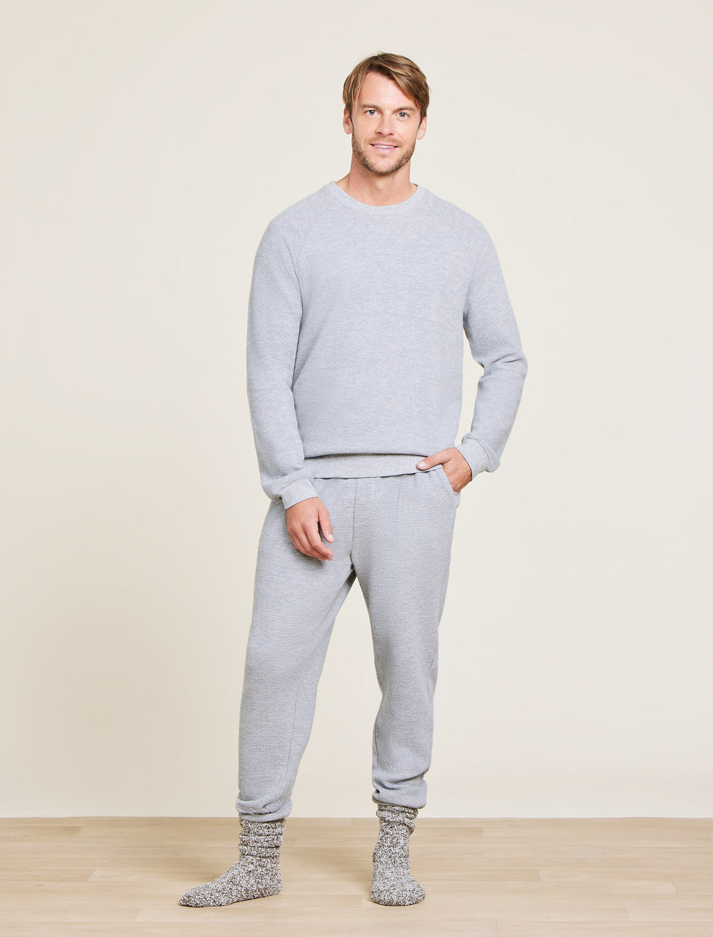 Malibu Collection® Waffle Knit Raglan Pullover