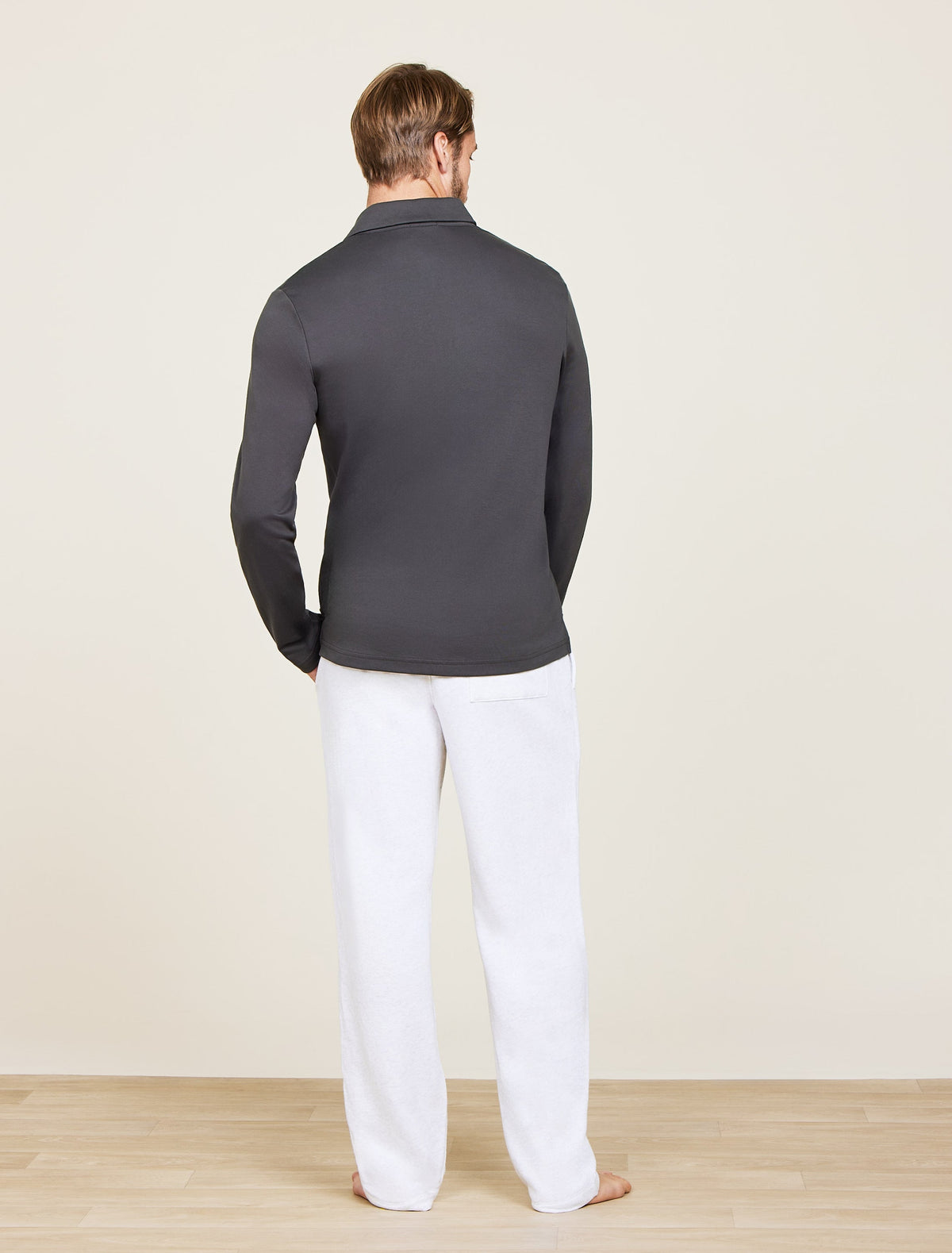 Malibu Collection® Pima Long Sleeve Polo