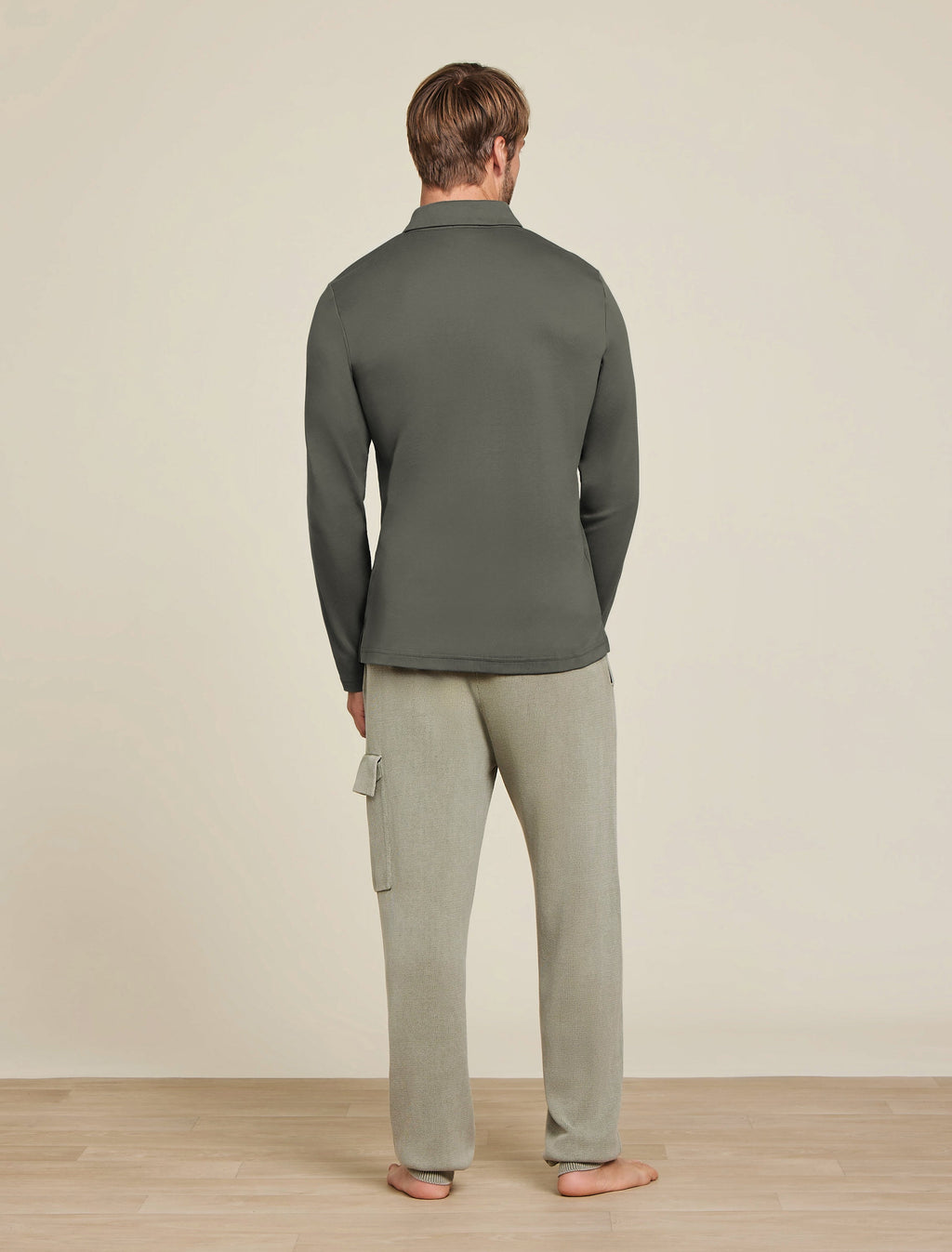 Malibu Collection® Pima Long Sleeve Polo