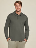 Malibu Collection® Pima Long Sleeve Polo