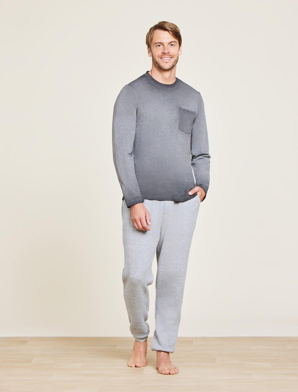 Malibu Collection® Triblend L/S Pocket Tee
