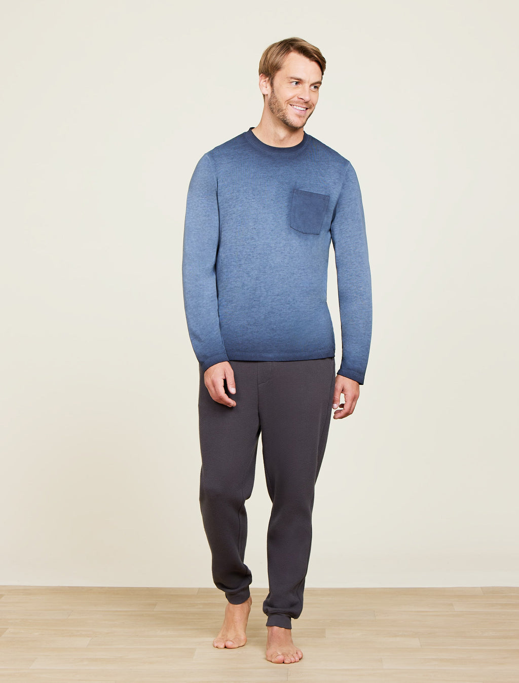 Malibu Collection® Triblend L/S Pocket Tee