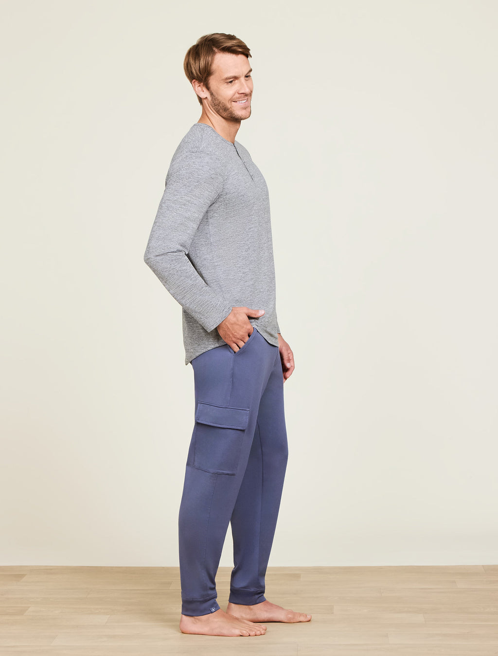 Malibu Collection® Butterchic Long Sleeve Henley